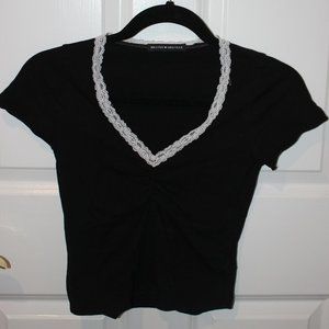Brandy Melville black v-neck shirt